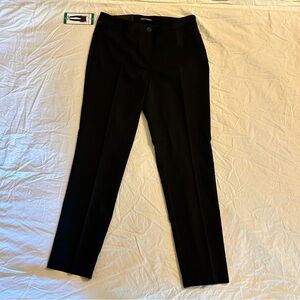 Hilary Radley Classic Black Dress Pants, Slim Leg, women’s size 12